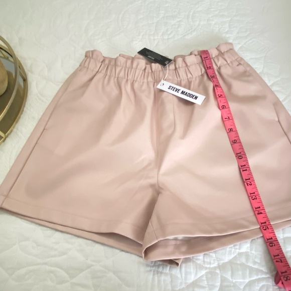 STEVE MADE WOMEN’S  FAUX LEATHER VEST AND SHORT PANTS SIZE M COLOR SEPIA ROSE - Picture 12 of 16